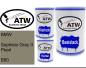 Preview: BMW, Sophisto Gray II Pearl, B90: 500ml Lackdose + 500ml Klarlack + 250ml Härter - Set, von ATW Autoteile West.